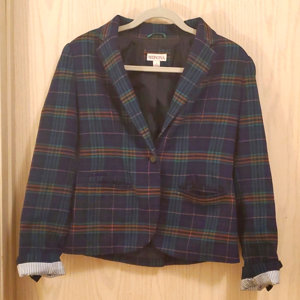 Plaid blazer